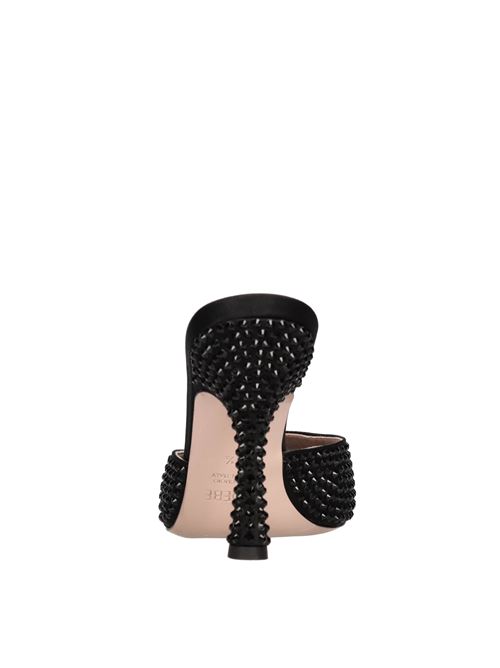 Mules Dita 95 in raso e strass GEDEBE | DITA 95 SATIN-CRYSTALNERO